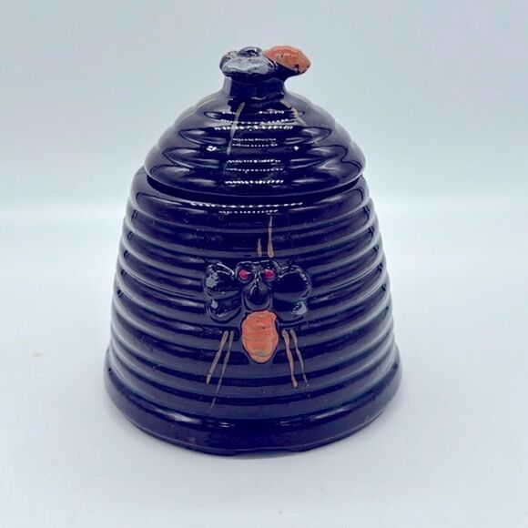 Vintage Honey Pot Japan DAR Brown with Bee - Picture 1 of 11